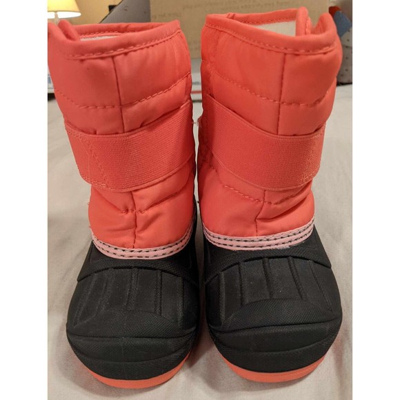 Cat & Jack Toddler Girls Size 6 Pink Winter Waterproof Snow Boots  EUC - Picture 1 of 10